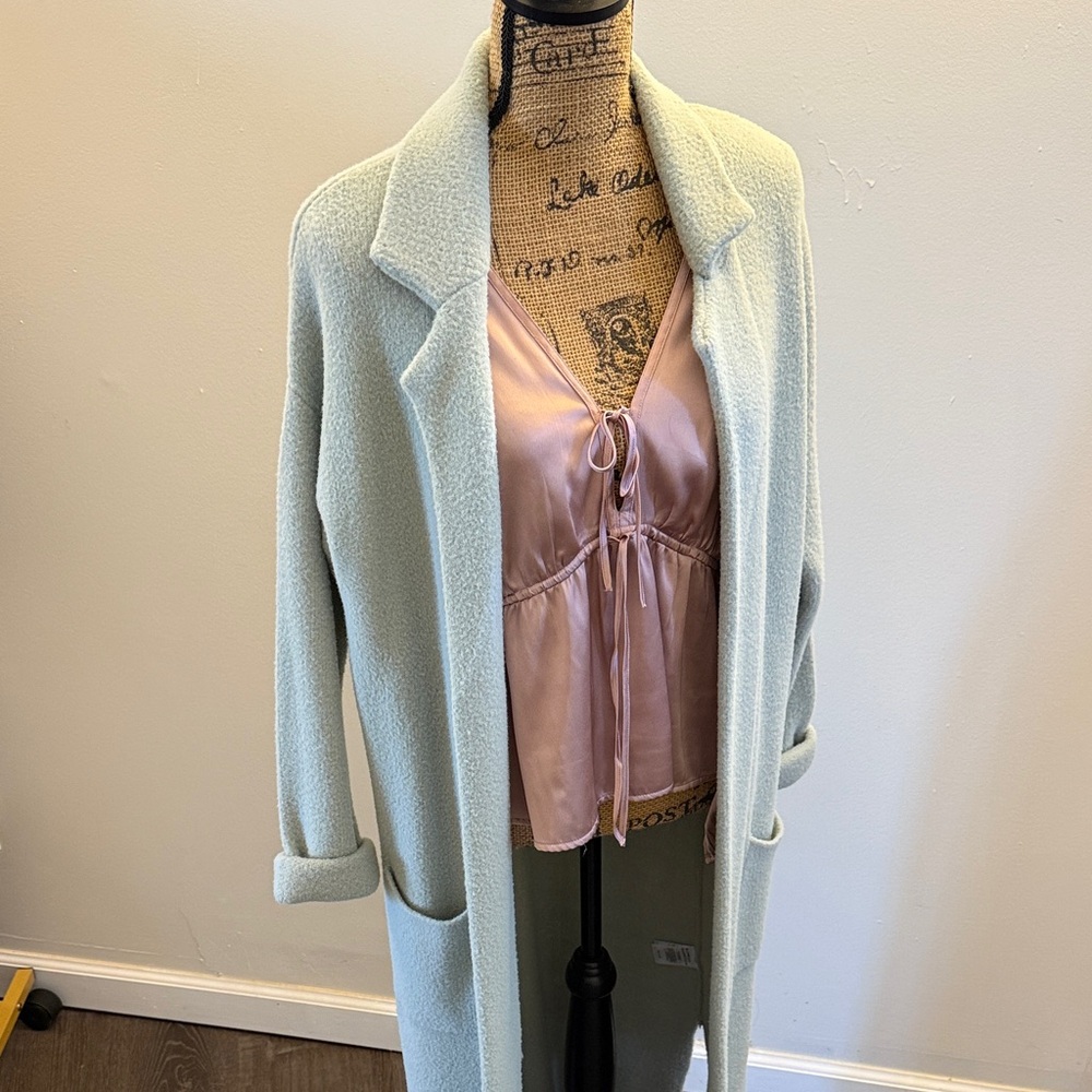 Jessica Simpson Light mint duster SOFT sweater/coat